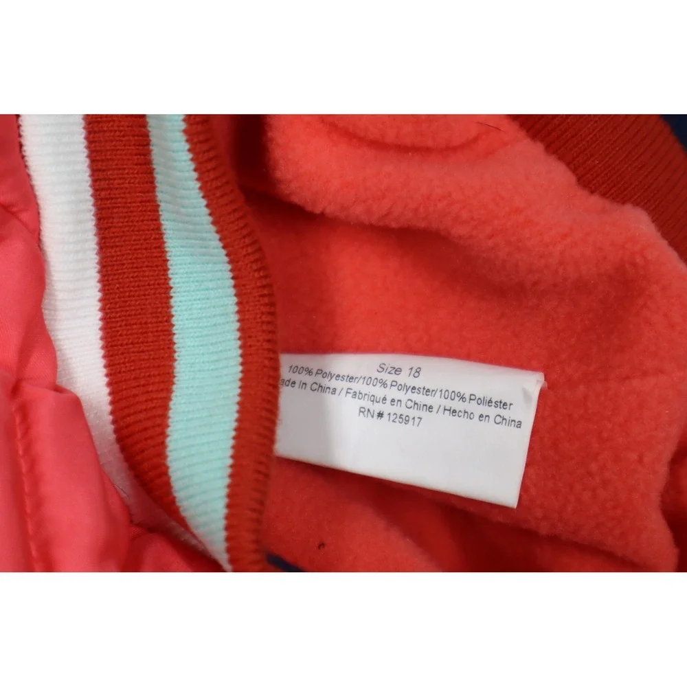 Fabdog‎ Chevron Dog Puffer Jacket - Melon - Size 18